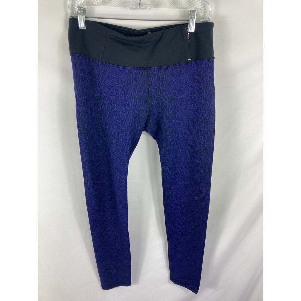 Calia Blue Black Texture Leggings Size Large